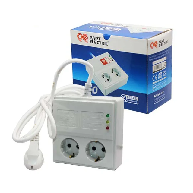 محافظ برق دو پریز یخچال و لباسشویی